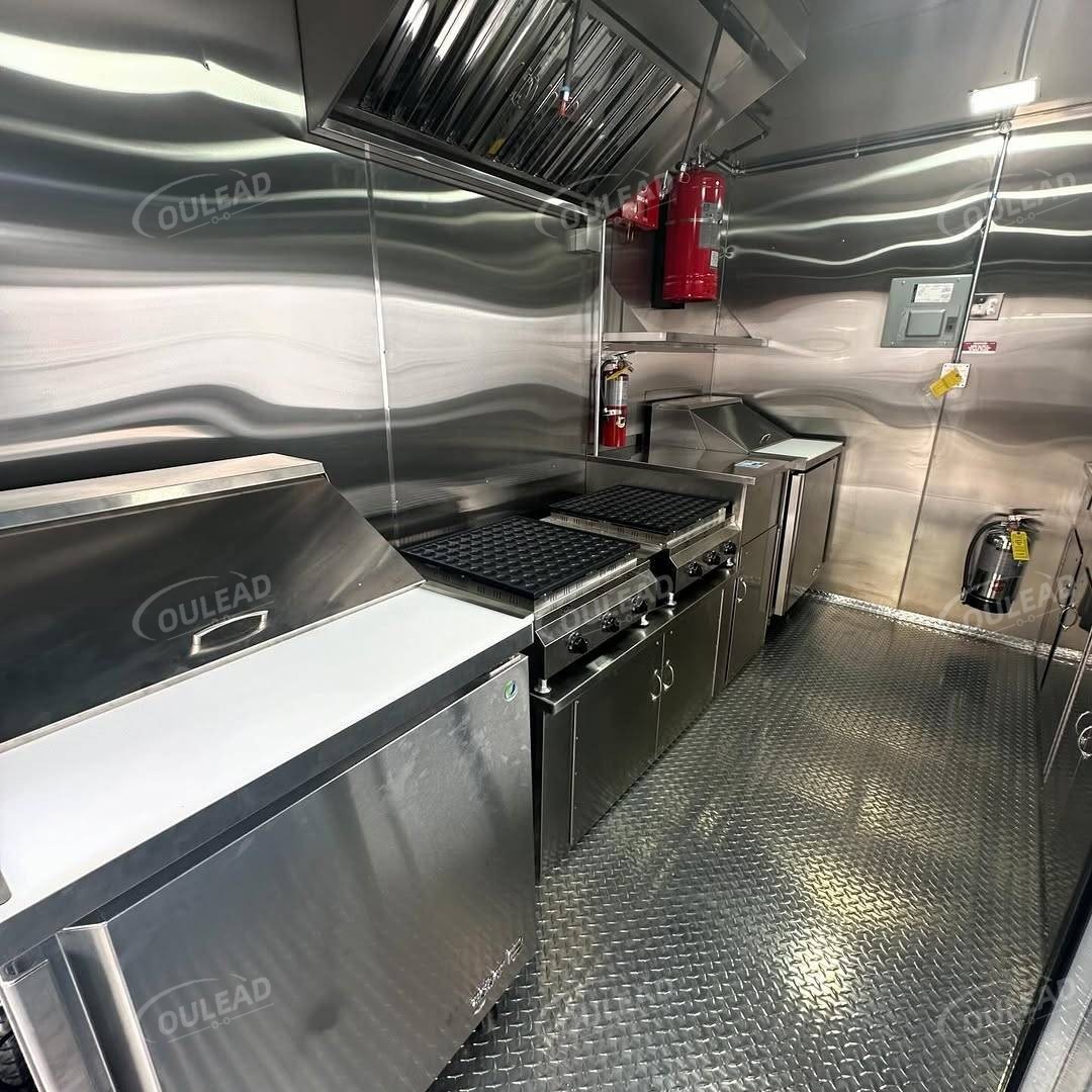 Monochrome Graffiti - Art Dual - Axle Food Trailer 10