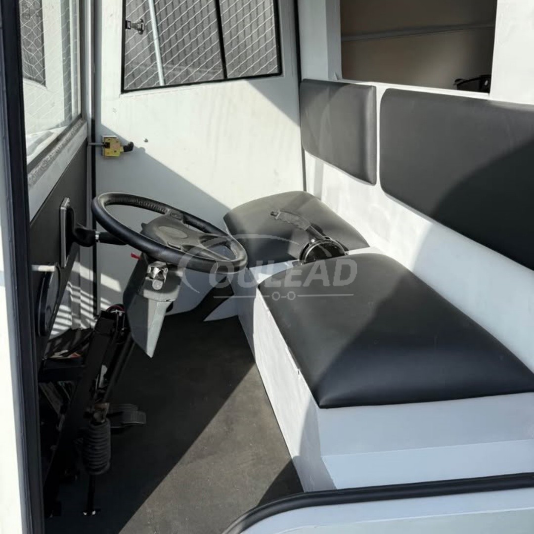 Vintage - Style Light Gray Citroën - Inspired Food Truck with Distinctive Grille 7