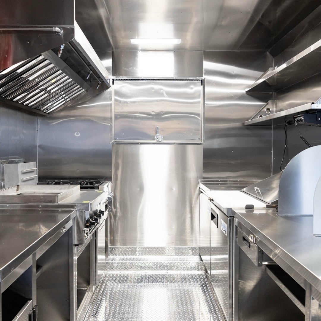 Black Dual - Axle Food Trailer with Large Serving Window for Practical Mobile Catering 6