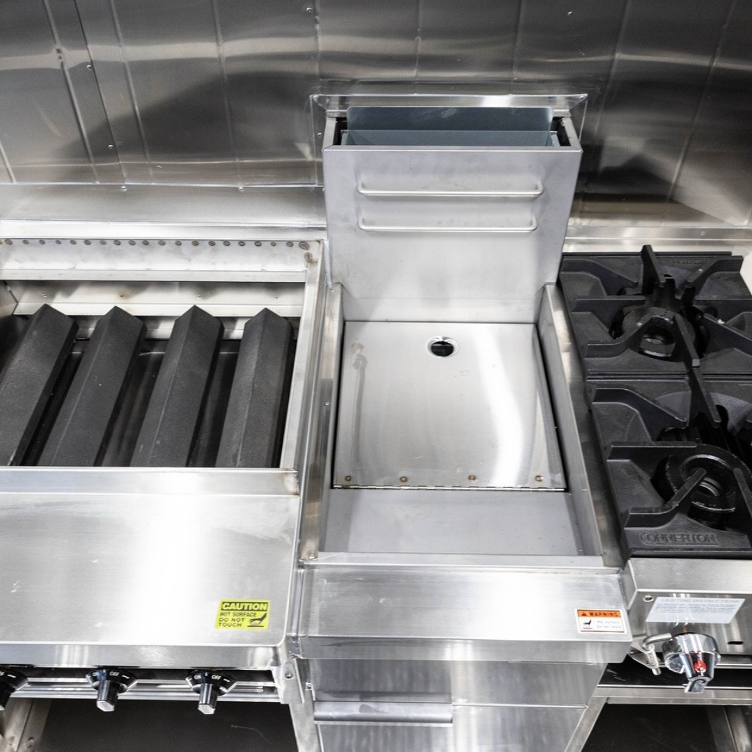 Black Dual - Axle Food Trailer with Large Serving Window for Practical Mobile Catering 5