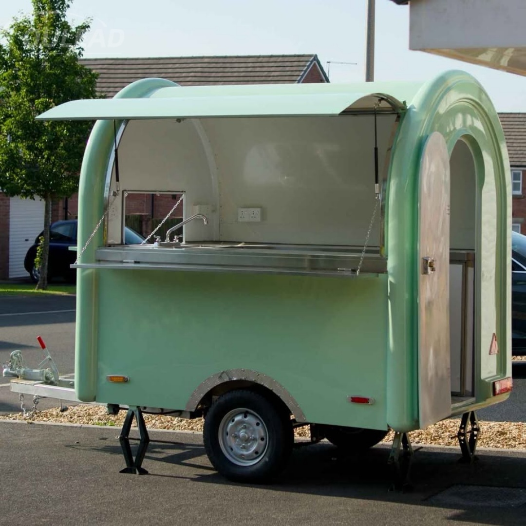 Mini Food Trailer for Sale with Serving Window and Sink 1