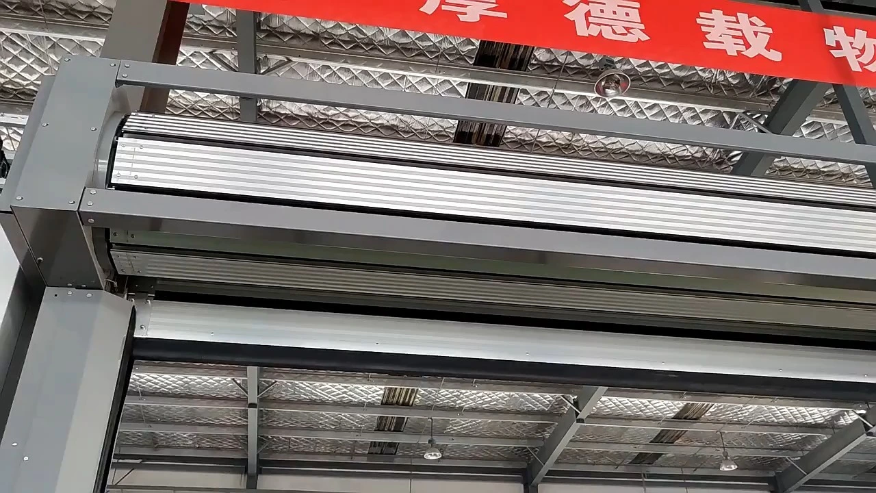 High Speed Aluminum Panel Spiral Commercial Door 1