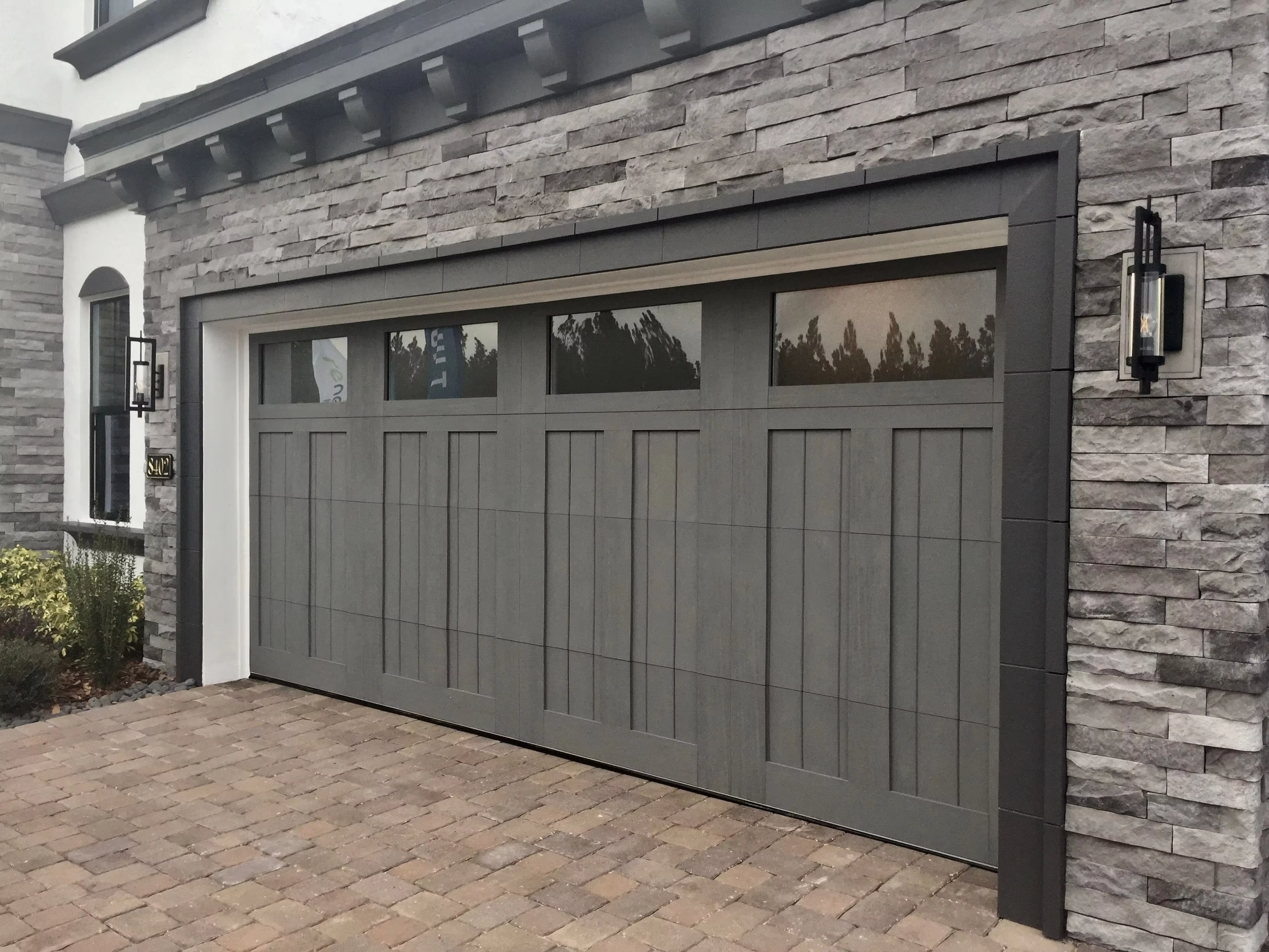 Solid wood garage door-2 1