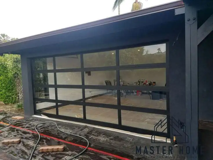 Aluminum Glass Garage Door Cost by Master Home 6