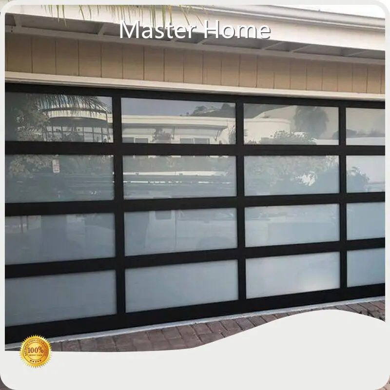 Black Aluminum and Glass Garage Door by Master Home 1