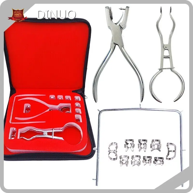 Dental Instruments Manufacturer Rubber Dam Clip Kit by DINUO 1