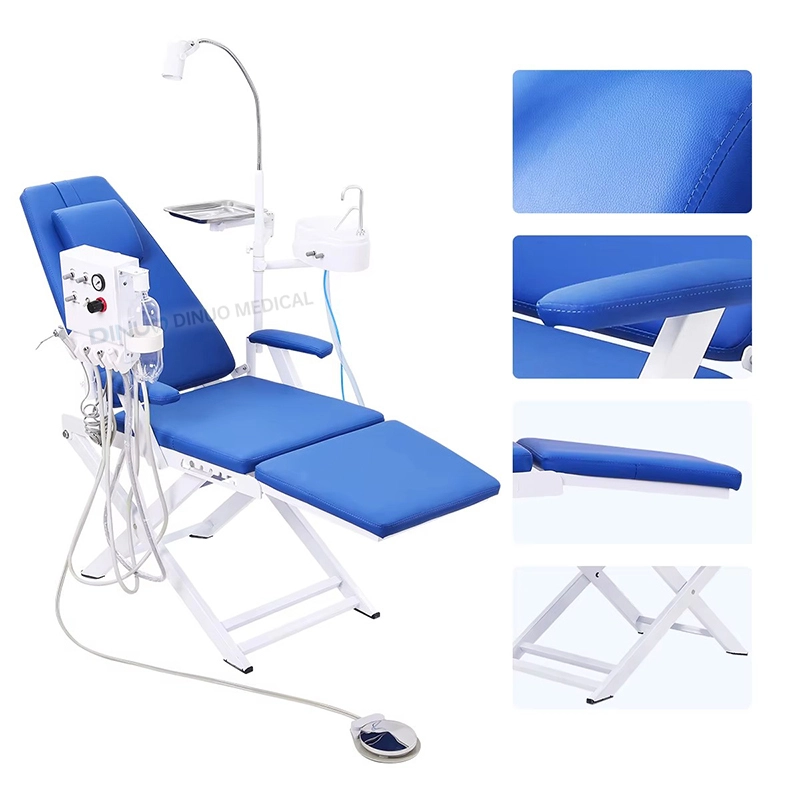 Dental chair, lightweight chair, folding chair, simple chair, stainless steel dentist's chair for the dental department, adjustable dental chair 1