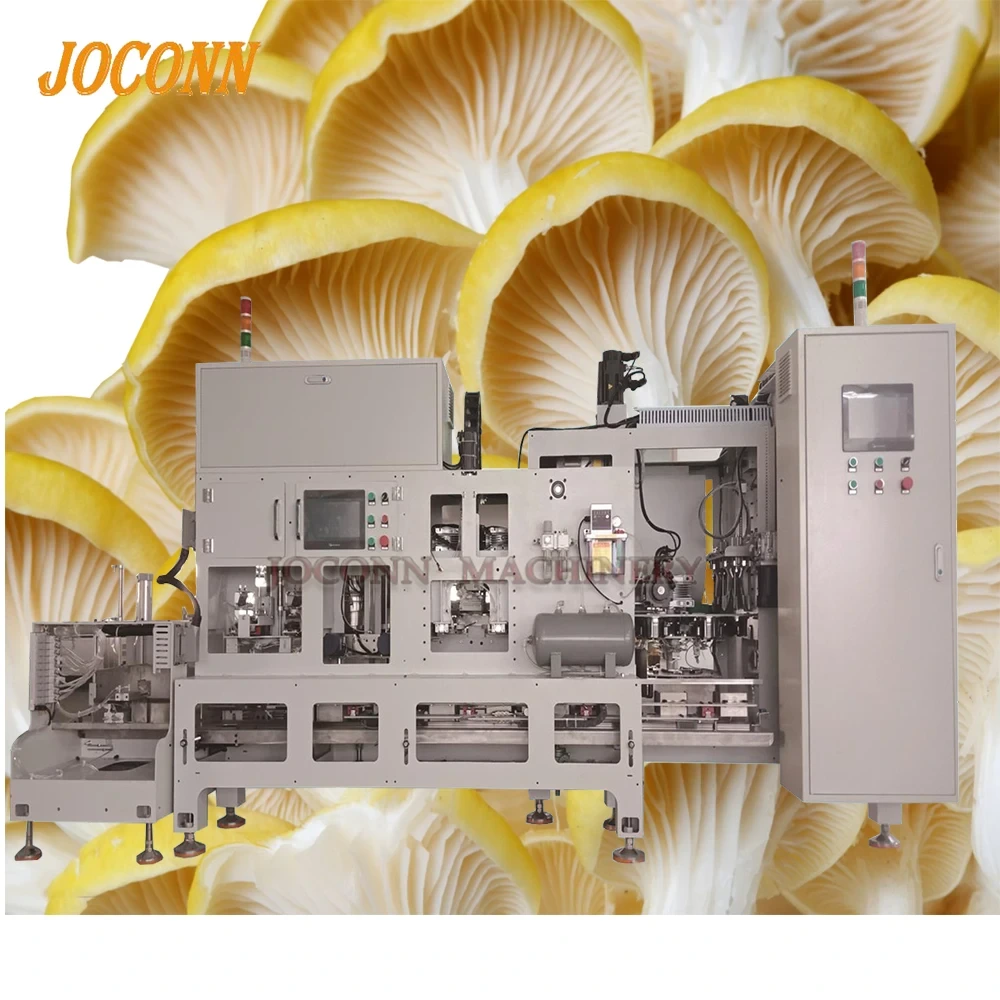 Full Automatic Mushroom Bagging Line with Capping and Ring 1