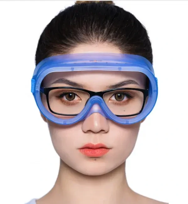 RY YY-YZ-M-02 High Quality Medical Grade Safety Goggles White Silicone Adjustable Straps TPE Material More Comfortable to Wear 1