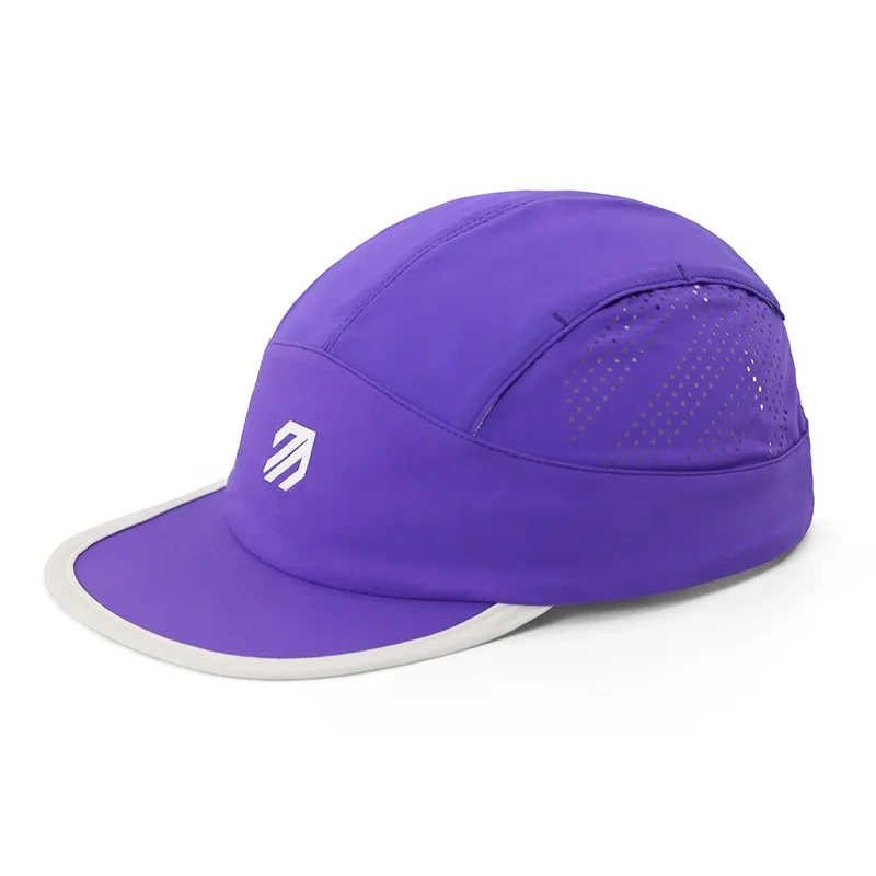 Cappello da corsa sportivo a visiera piatta in rete con vestibilità asciutta a 5 pannelli 1
