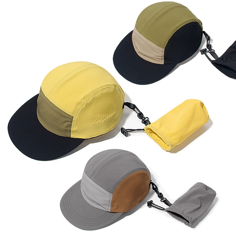 Cappello da campeggio con berretto sportivo da corsa a 5 pannelli ad asciugatura rapida: pieghevole, riponibile 1