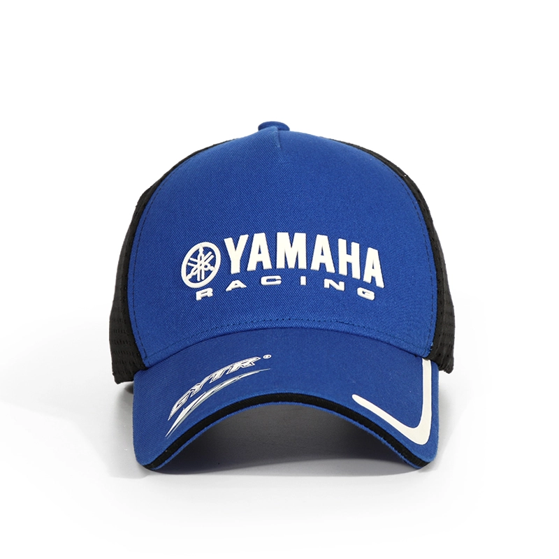Бейсболка Racing Race Cap для взрослых, синяя сетчатая бейсболка с рельефным резиновым принтом 1