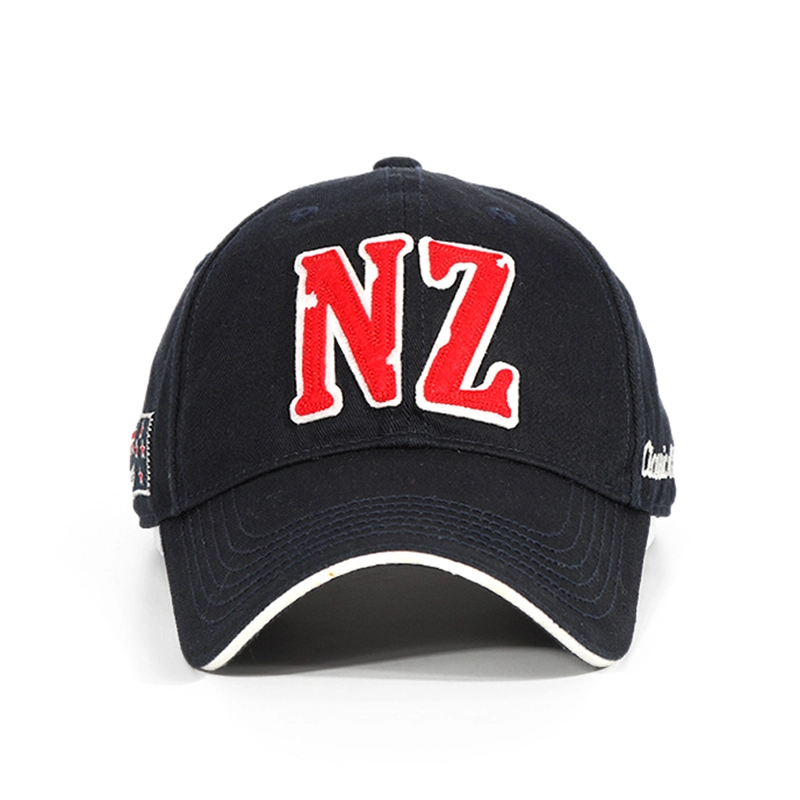 Gorra de béisbol al aire libre unisex del panel de la letra 6 del bordado 3d del visera del bocadillo 1