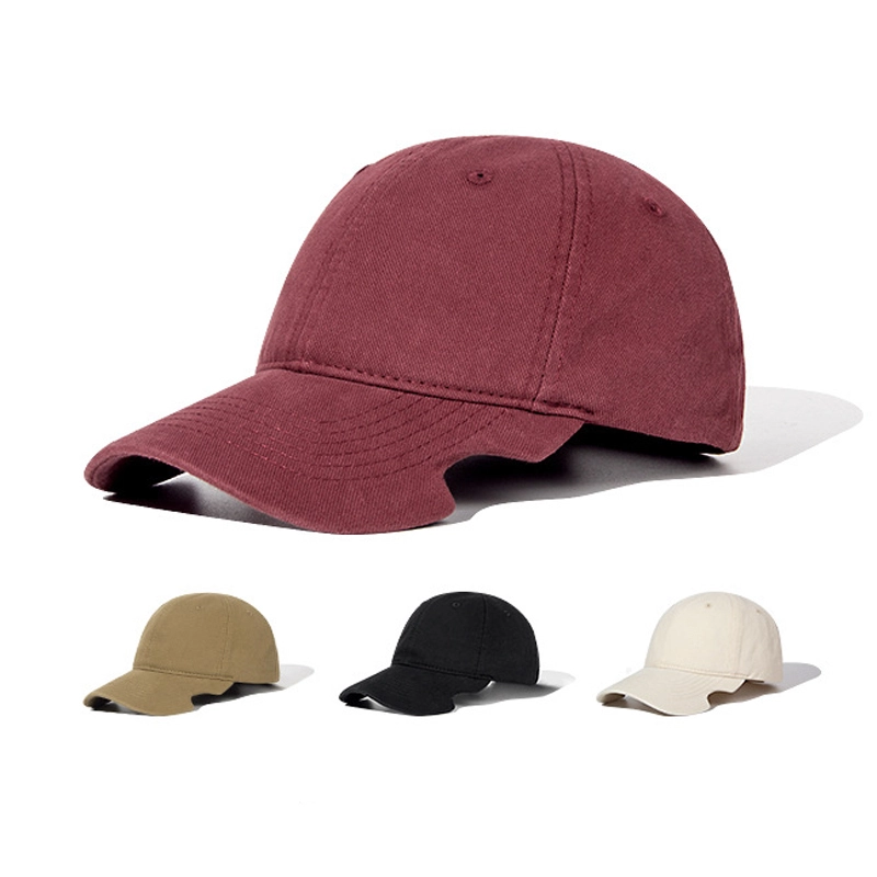 Multicolor Cotton Soft Top notch curved Brim unstructured Baseball Cap 1