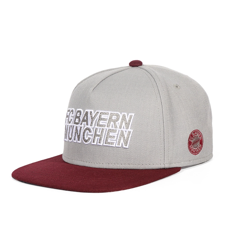 Серая бейсболка Snapback Galaxy из 100 % хлопка с 5 панелями и вышивкой 1