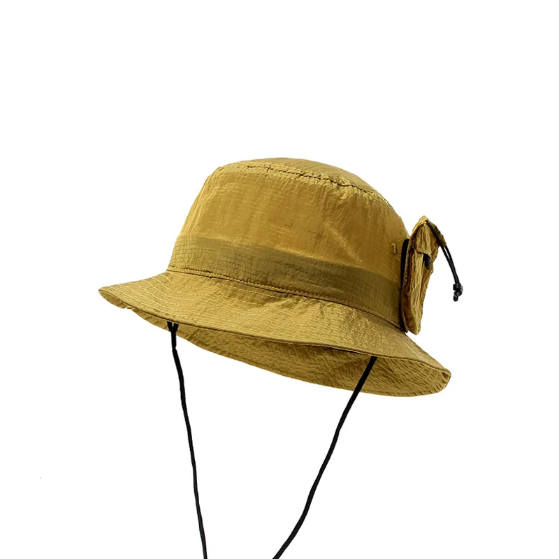 Black Nylon Bucket Hat by TANGREN 6