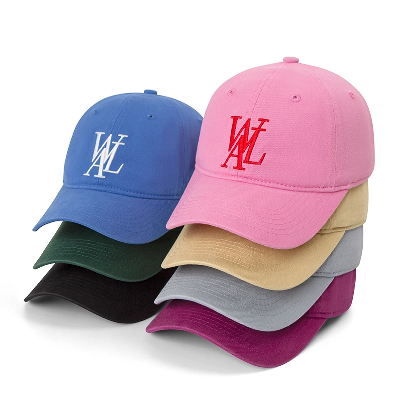 Gorras de béisbol con letras bordadas de algodón con sombrero de papá clásico de 6 paneles 1