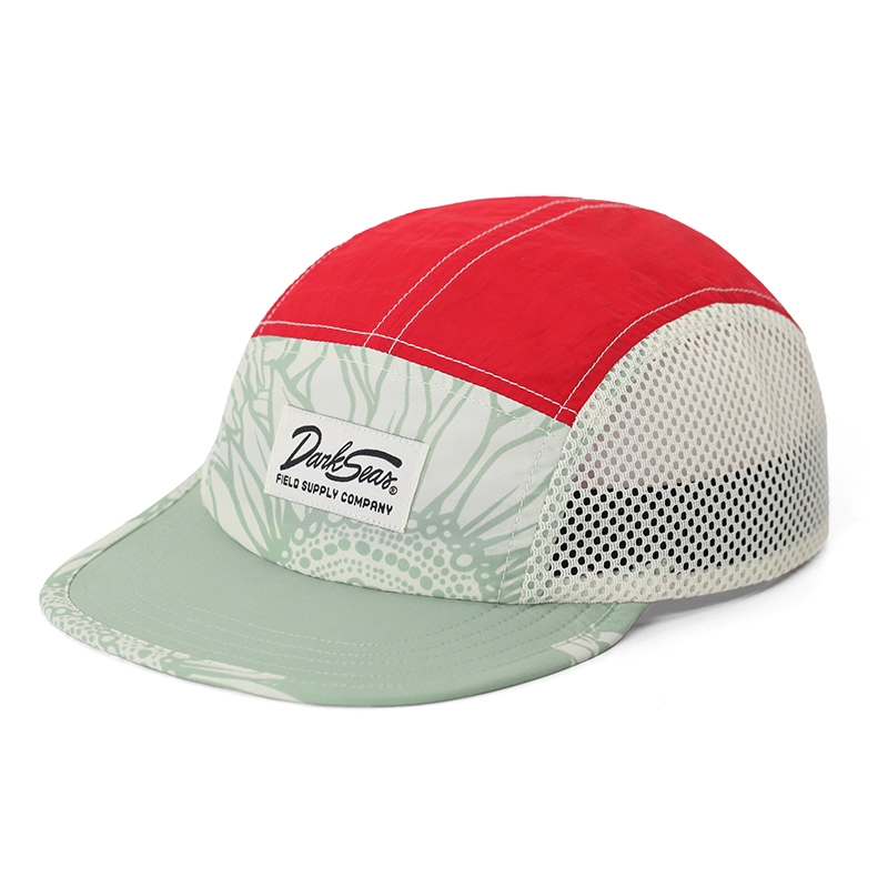 Farbblockierter Outdoor-Ripstop-Nylon-Camp-Hut aus unstrukturiertem Mesh mit 5 Einsätzen 1