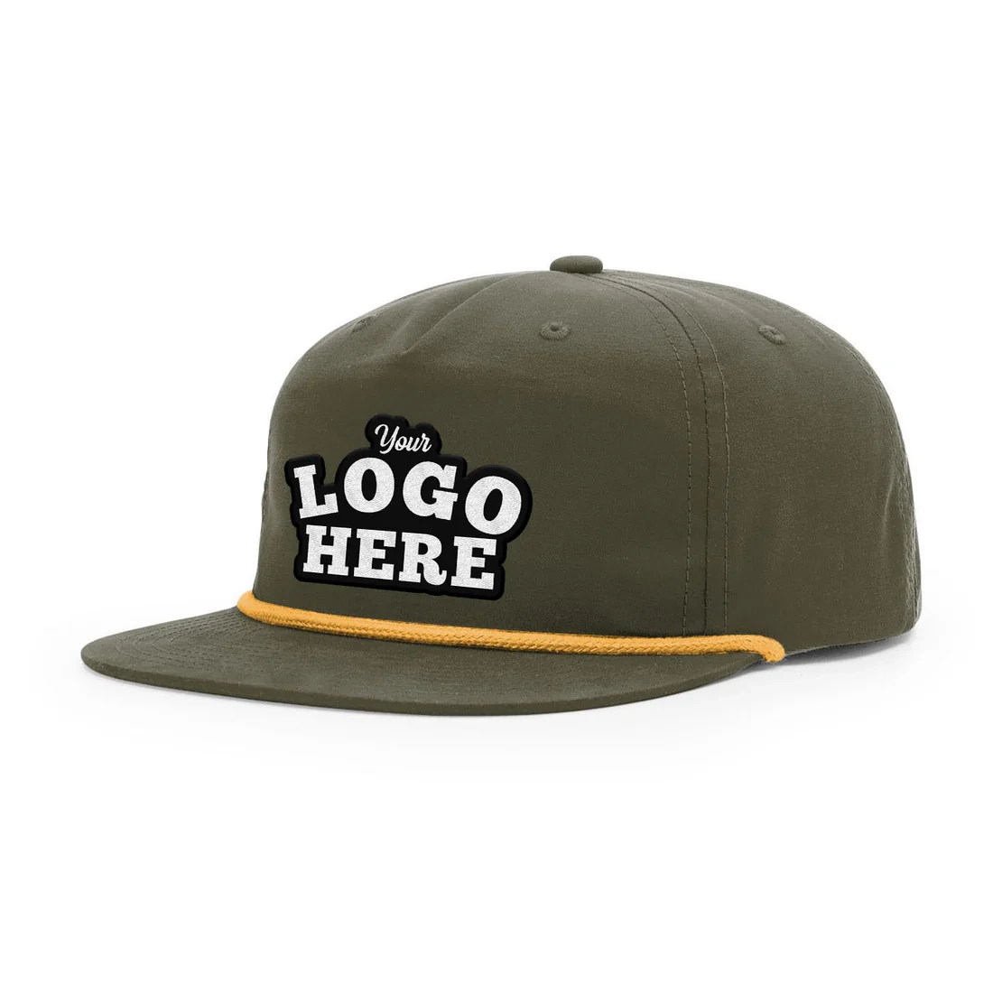 Custom Embroidered Richardson 256 , Grandpa Pinch 5 Panel Rope snapback Cap 1