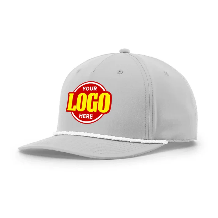 Бейсболка Richardson 258 Five Panel Classic Rope Cap Mid Pro с индивидуальной вышивкой 1