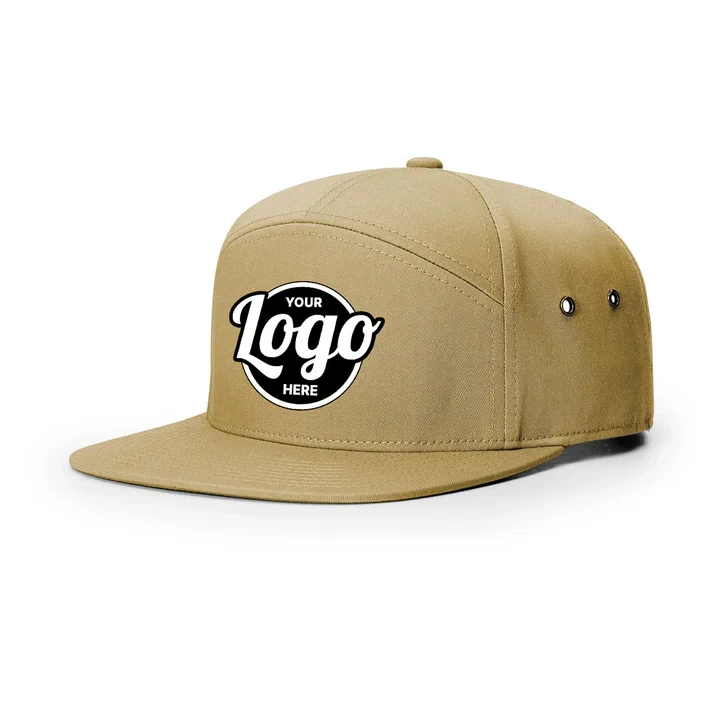 Cappellino snapback in twill a 7 pannelli Richardson 257 con ricamo personalizzato - Ricamo piatto 1