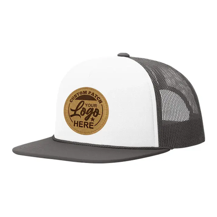 Custom Patch Richardson 113 Foamie Trucker Hat, Flat Bill Foam Snapback Cap-1 5