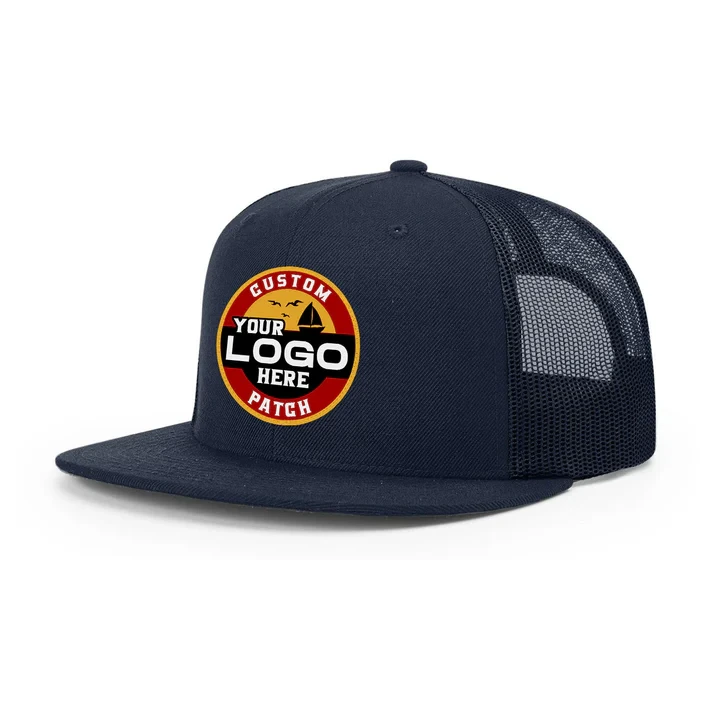 Custom Patch Richardson 511 Wool Blend Flat Bill Trucker Hat, Snapback cap 1