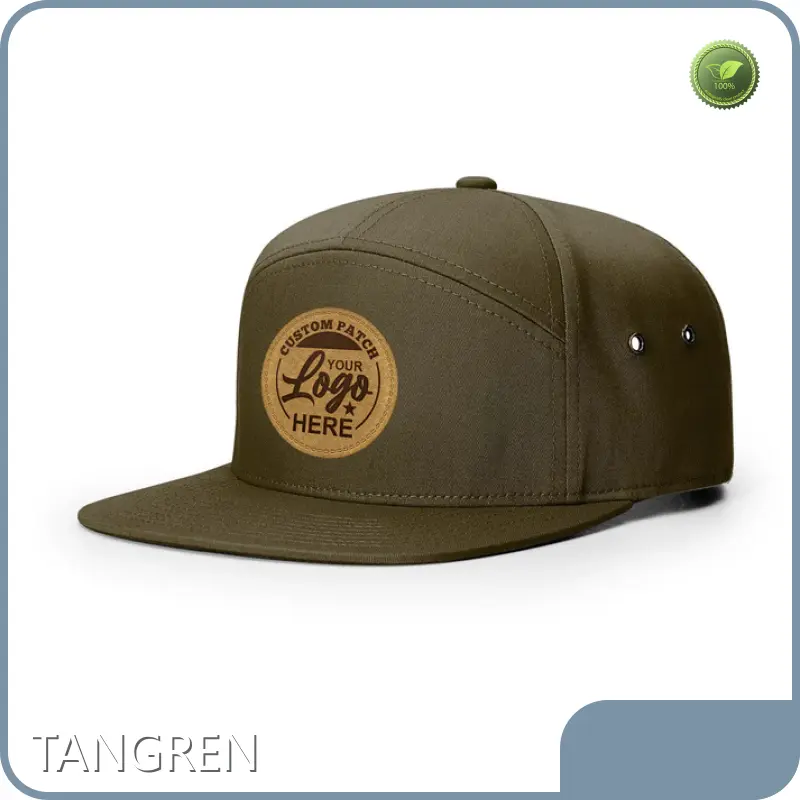 Black Flat Bill Snapback - - TANGREN 1
