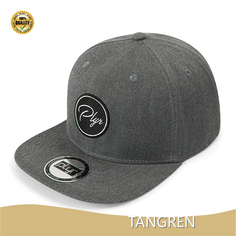 Flat Brim Snapback Cap - - TANGREN-2 1