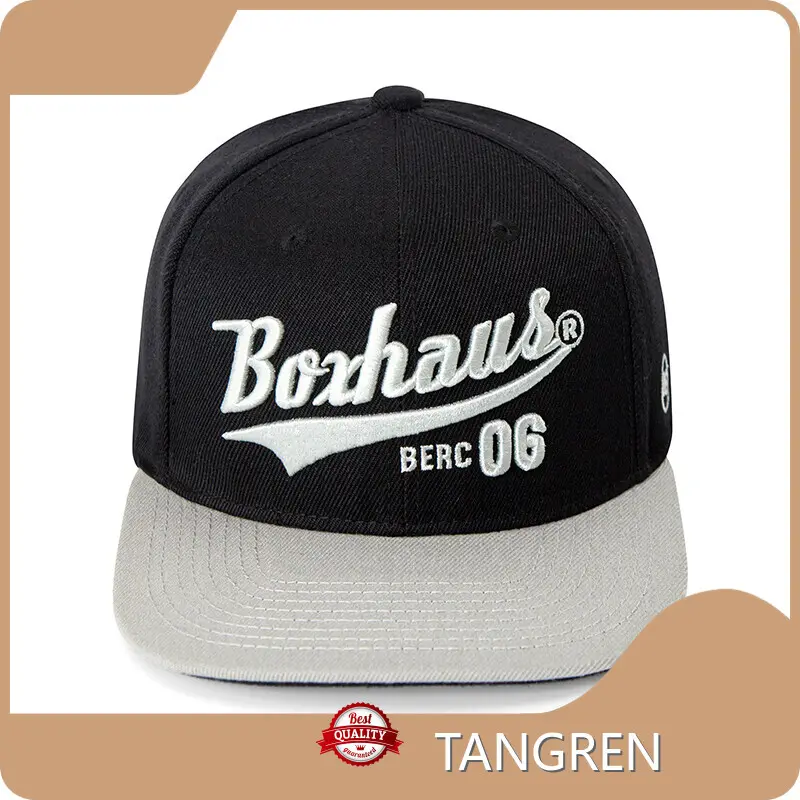 Flat Brim Snapback Cap by TANGREN-1 1
