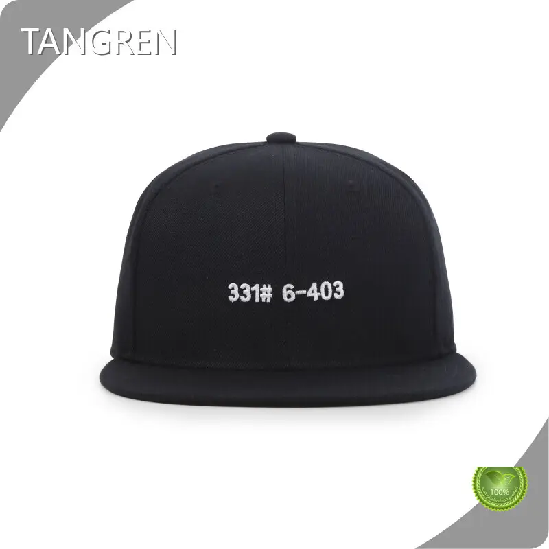 Flat Brim Snapback Cap by TANGREN-2 1