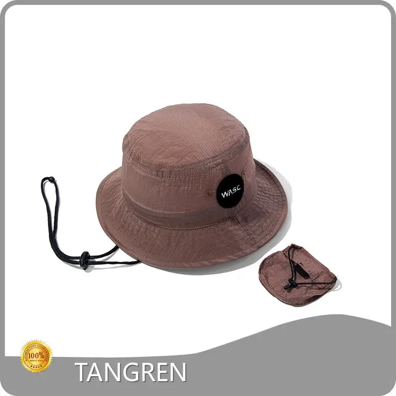 Black Nylon Bucket Hat by TANGREN 1