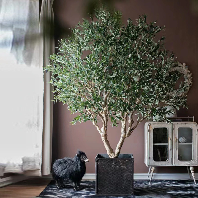 Künstlicher Olivenbaum, künstliche Grünpflanze, Landschaftsbauprojekt, Innendekoration, künstlicher Baum 1