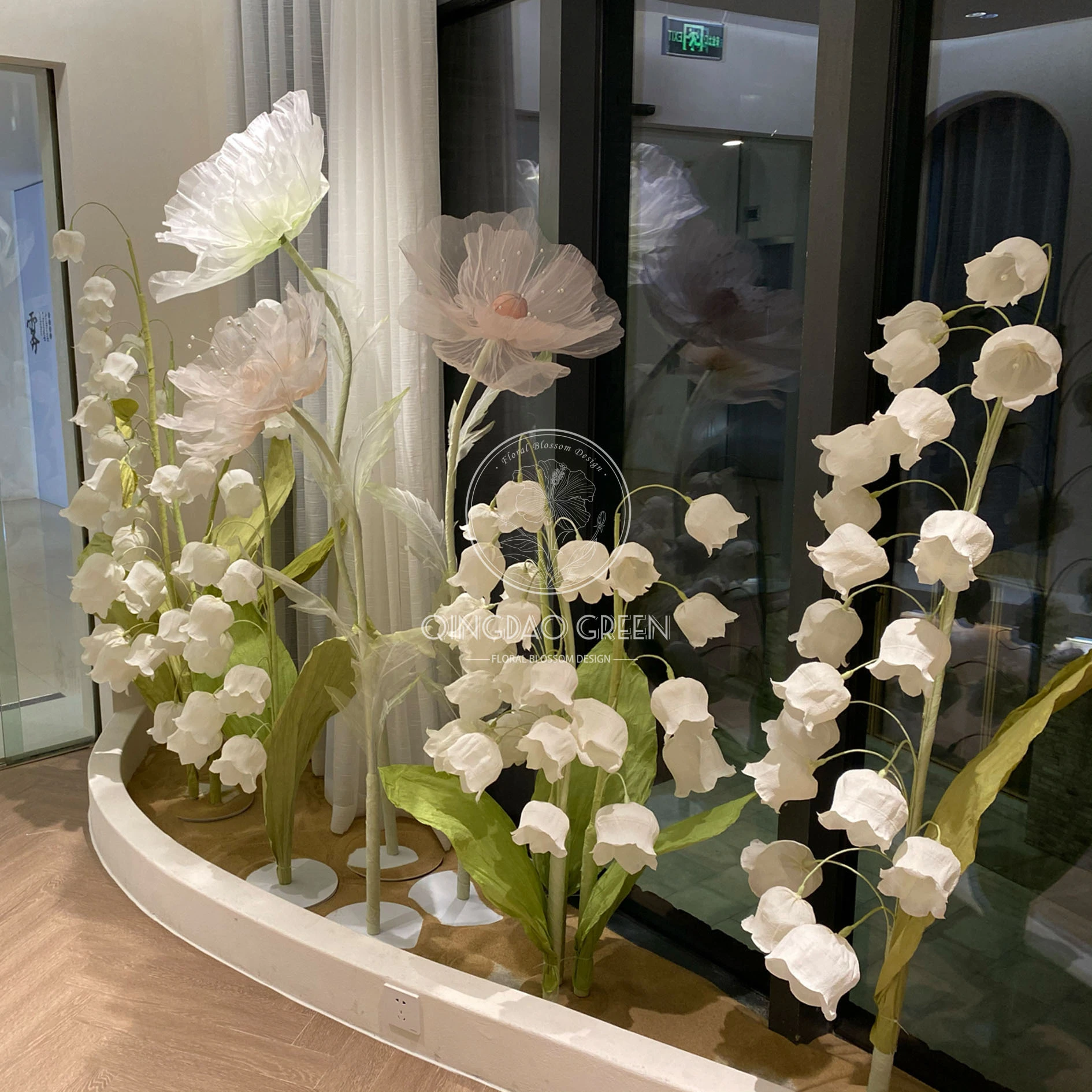 Artificial Flowers Giant Free Standing Paper Flowers Lily of the Valley