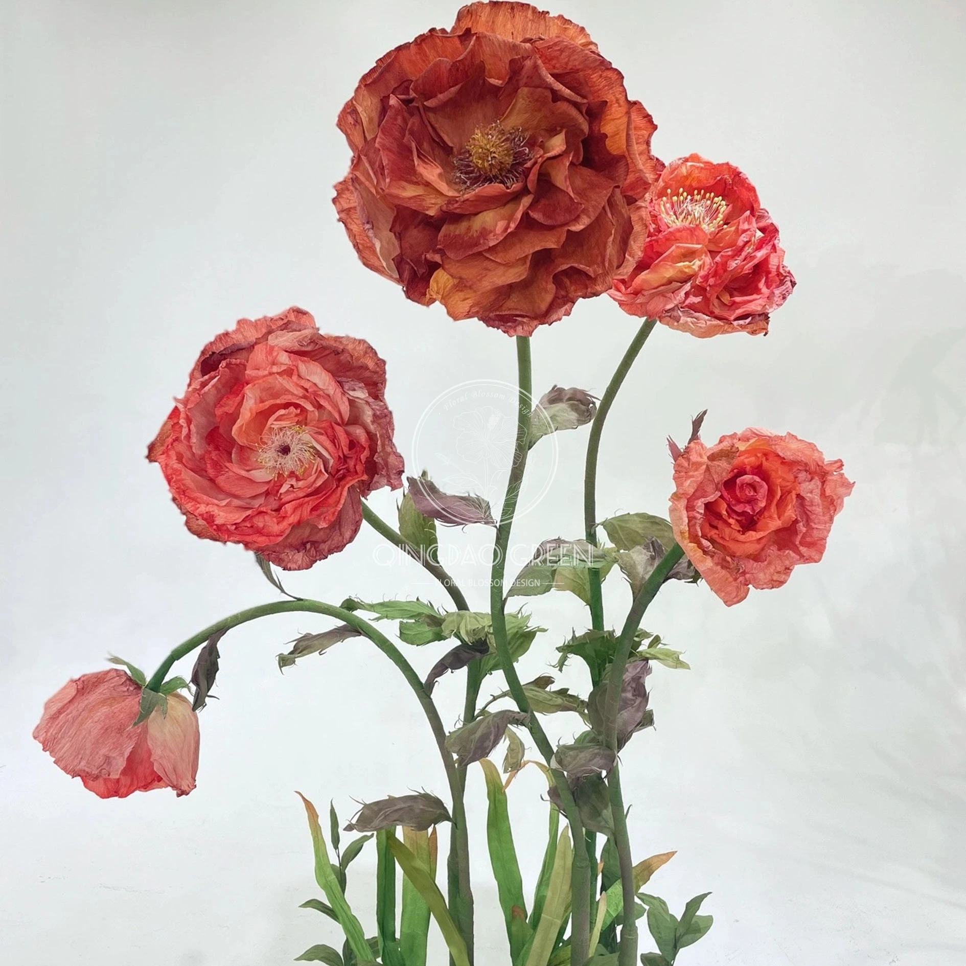 Hot Selling Design Large Head Giant Paper Red Color Rose