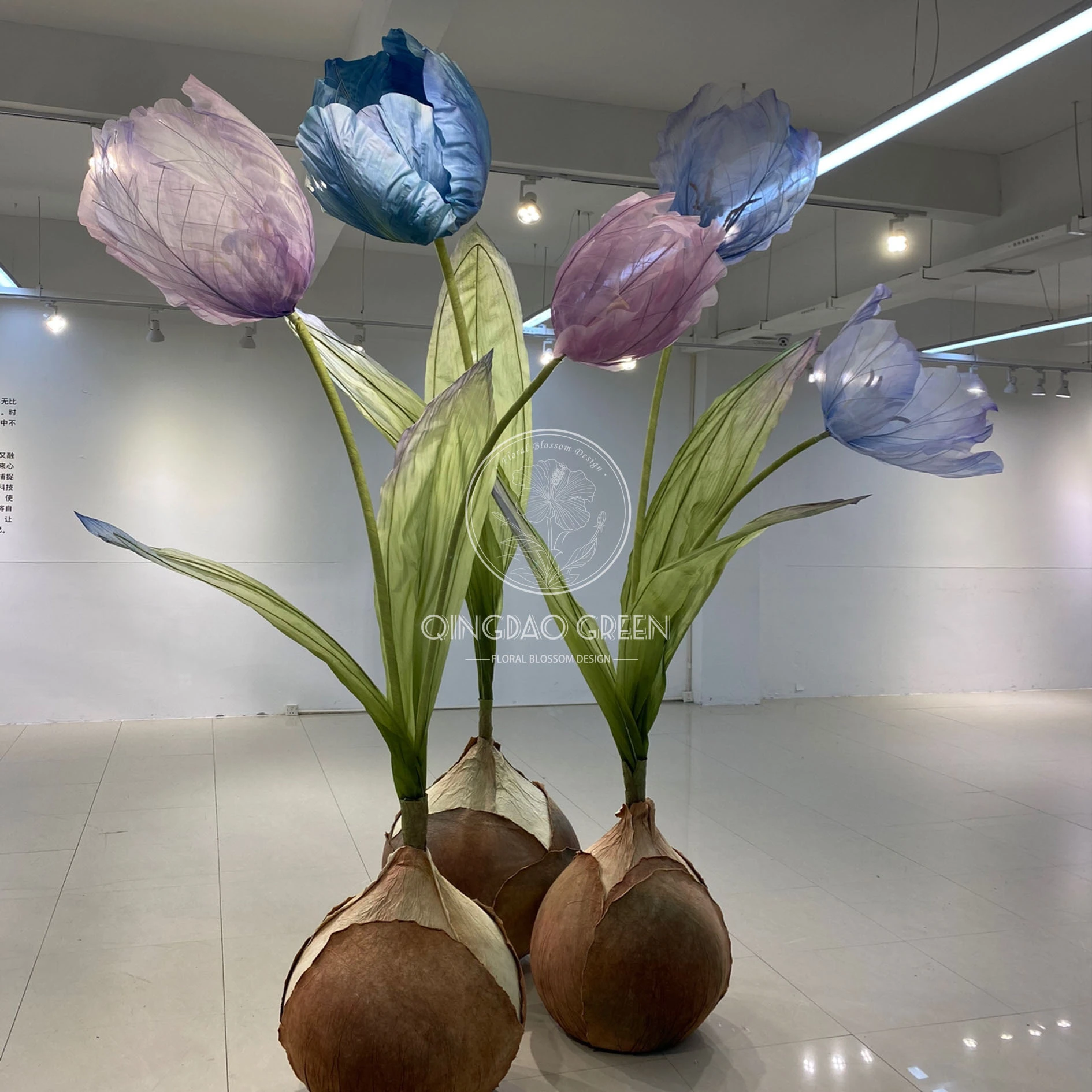 Party Event Stage Decorations Big Huge Large Organza Giant Flowers