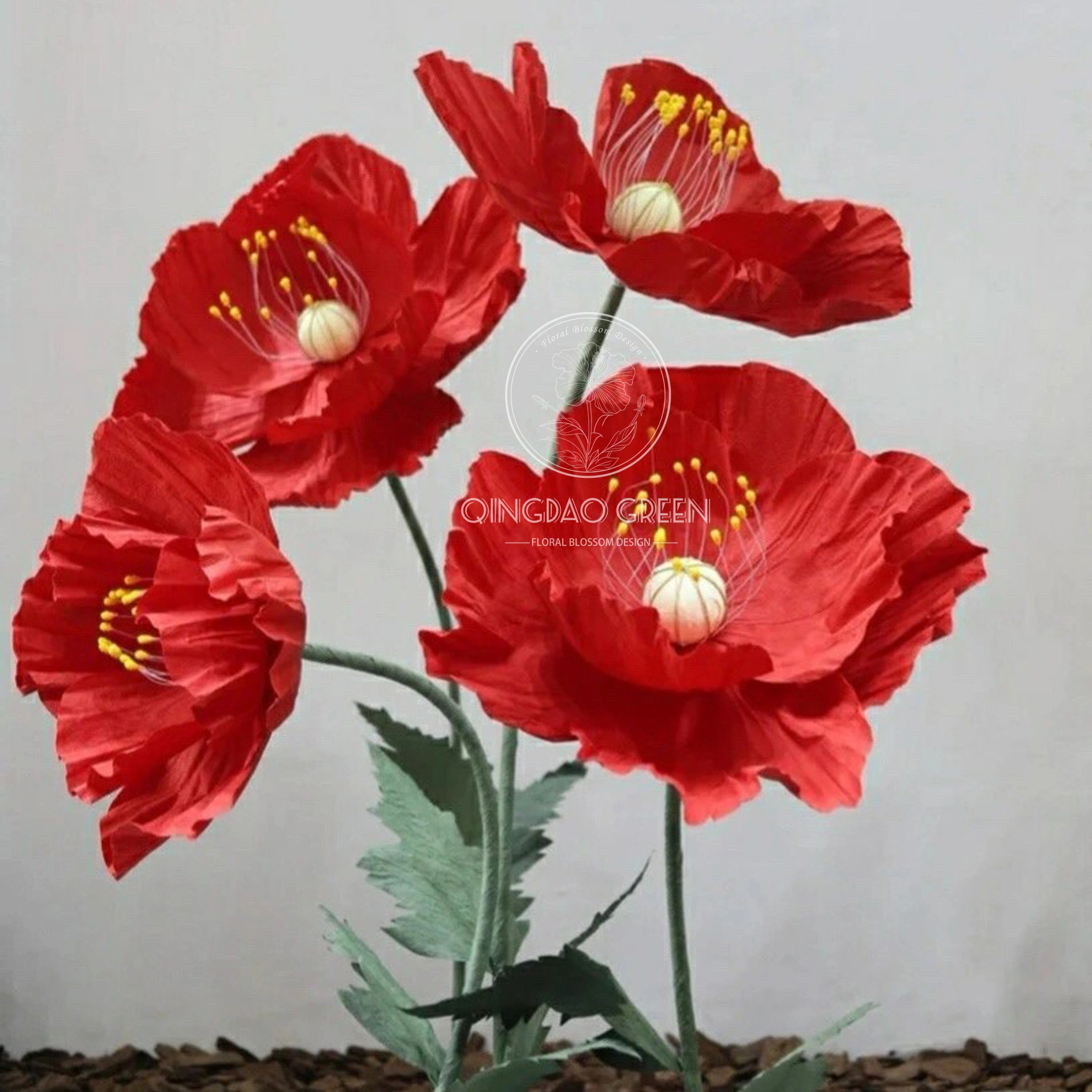 Flor gigante de papel artificial al por mayor