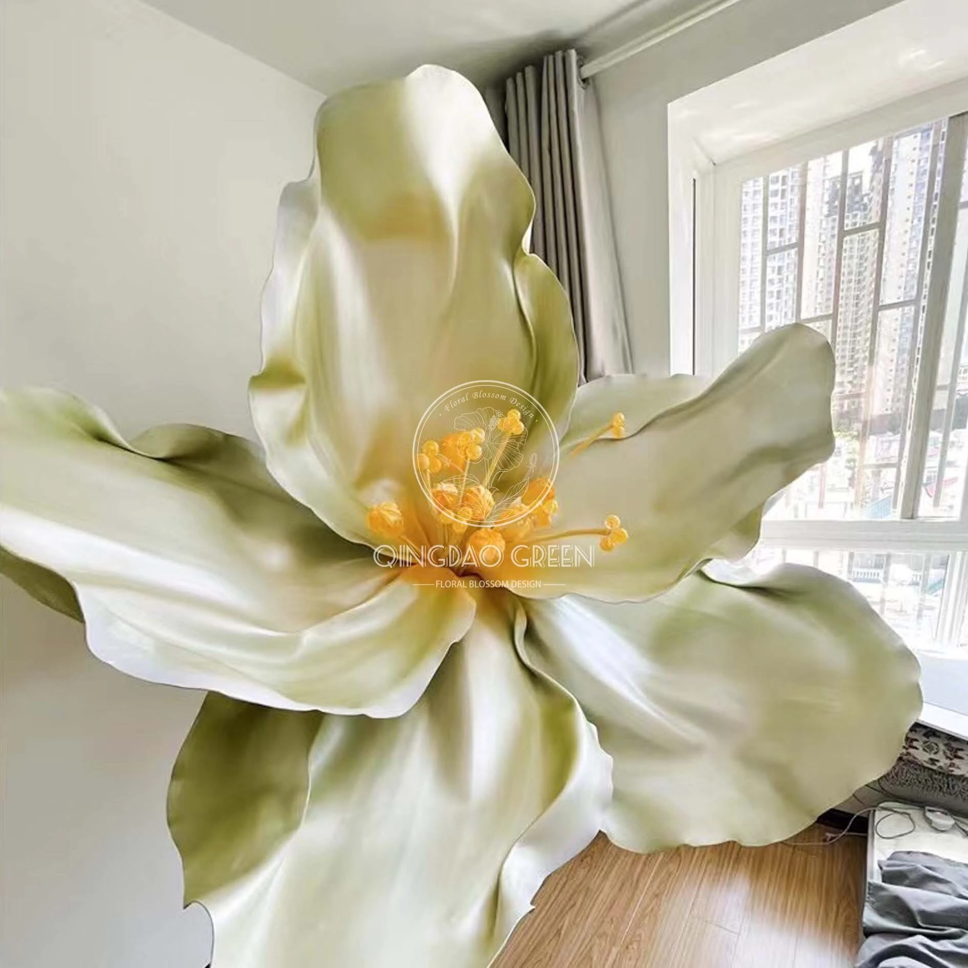 the Most Popular High Quality Giant Flowers Are Used for Wedding Venue Decoration