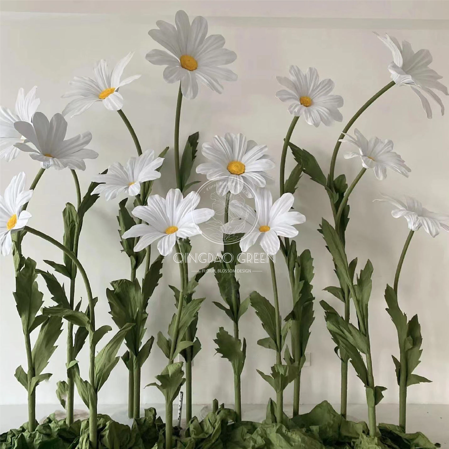 Producto innovador gigante artificial Eva Flower para decoraciones de fiesta de bodas Windows Display