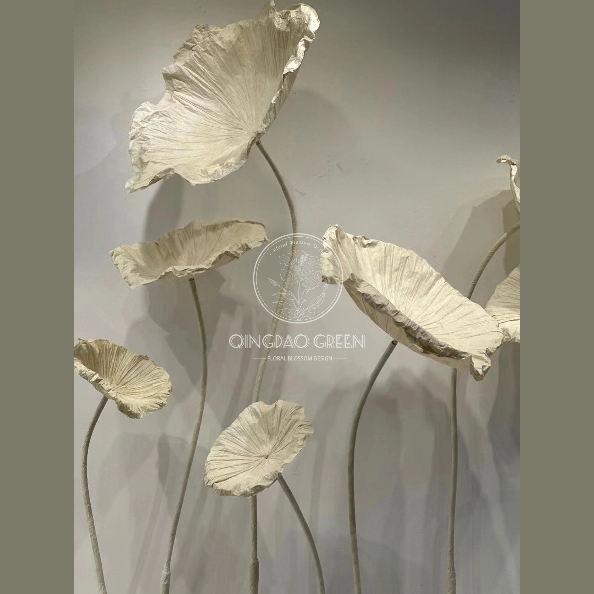 Flores de papel de decoración de la etapa de apoyo