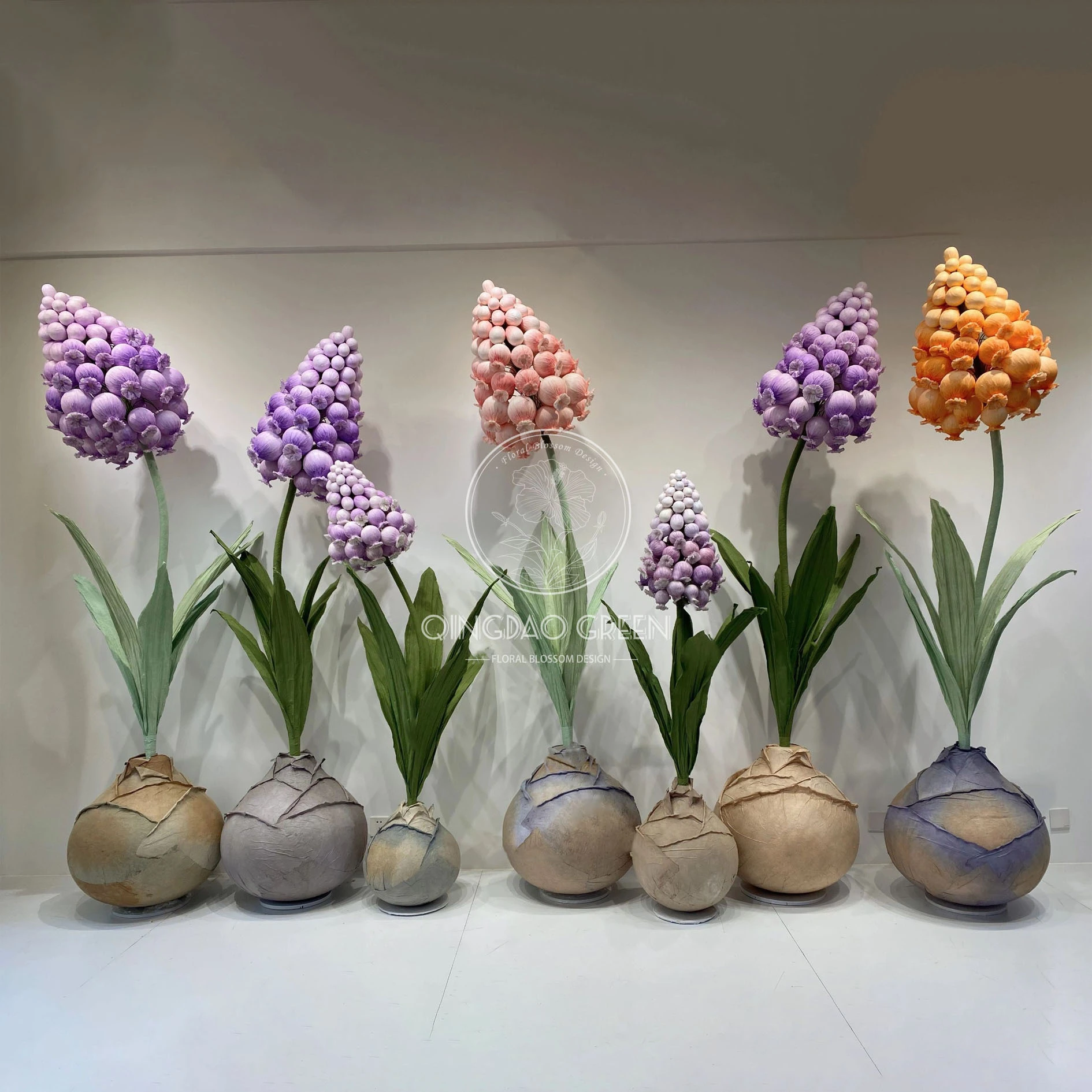Handmade Artificial Giant Hyacinth Flower Set
