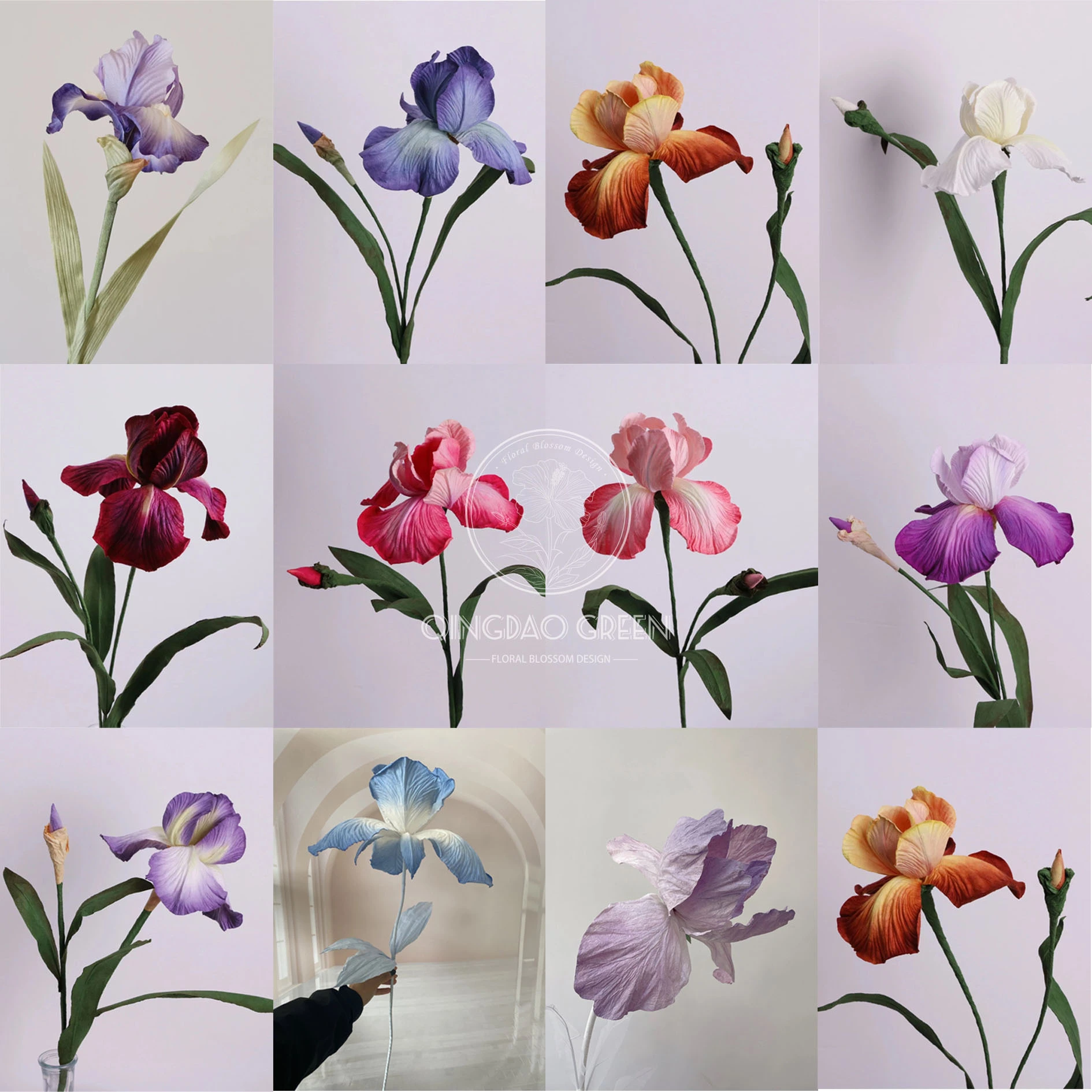 Iris gigante artificial hecho a mano de alta calidad