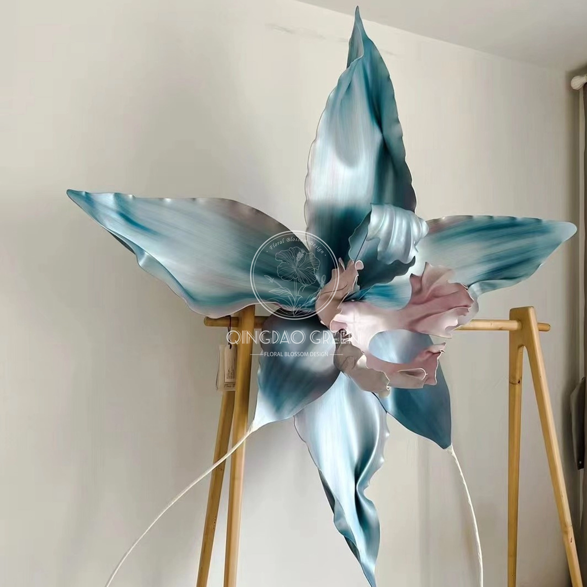 Diseñador de flores de lujo tipo gigante gigante de espuma eva flores impermeables