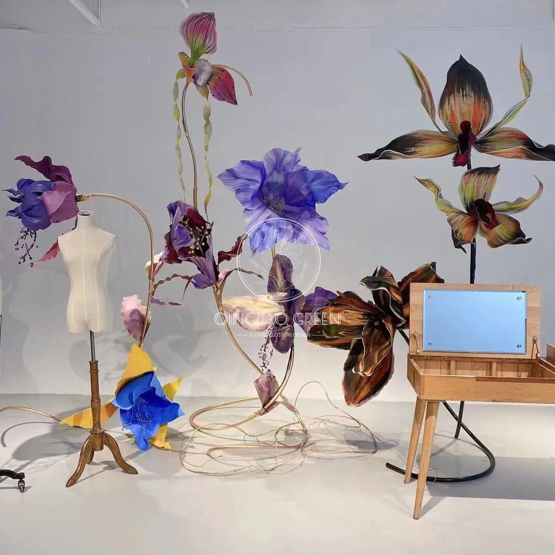 Nuevo diseño GRANDE GIGANTE ARTIFICAL EVA PURPULE Flor
