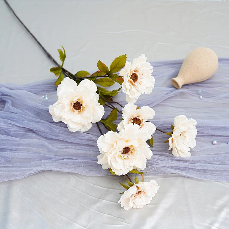 Simulation 6 lotus crane peony is suitable for wedding flower wall arch road lead decorative flowers and shooting props 1
