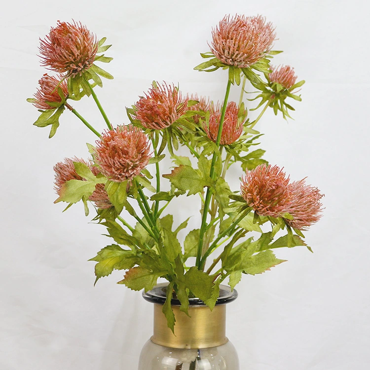 Artificial thistle flower is suitable for wedding decoration art decoration flower arrangement 1