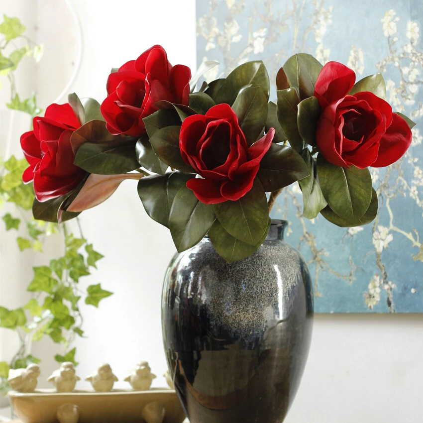 2 fork magnolia simulation magnolia is suitable for home decoration 1