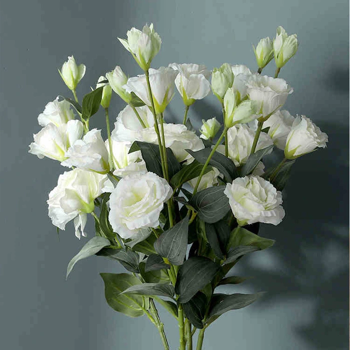 4 head artificial flower Lisicodon flower high-grade silk flower dry flower home decoration Wedding wedding bouquet decoration 1