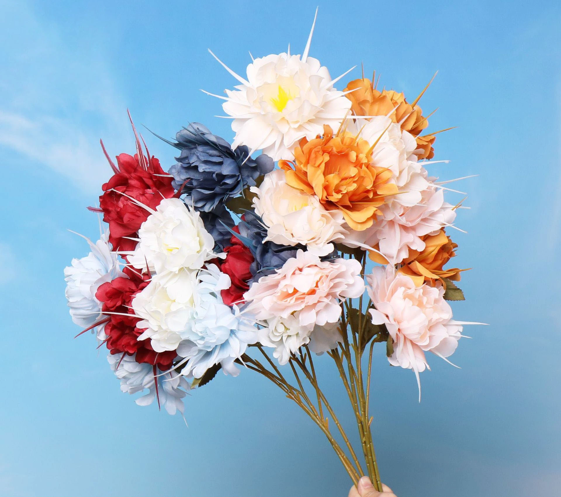 Artificial flower Dragon beard Peony wedding Peony wedding hall flower arrangement decoration home decor 1