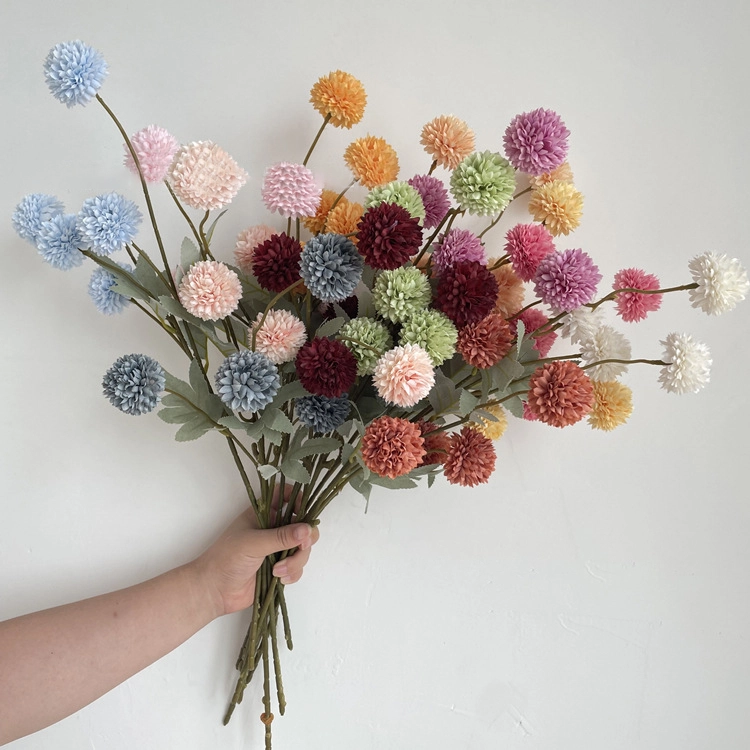 New simulation 5 head spring onion ball wedding wedding hall background soft decoration flower arrangement 1
